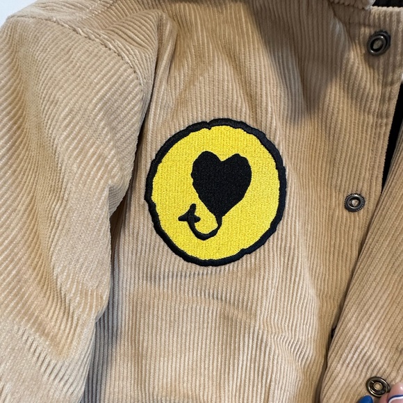 UO OBEY unwound corduroy varsity jacket size S NWOT - Picture 4 of 6